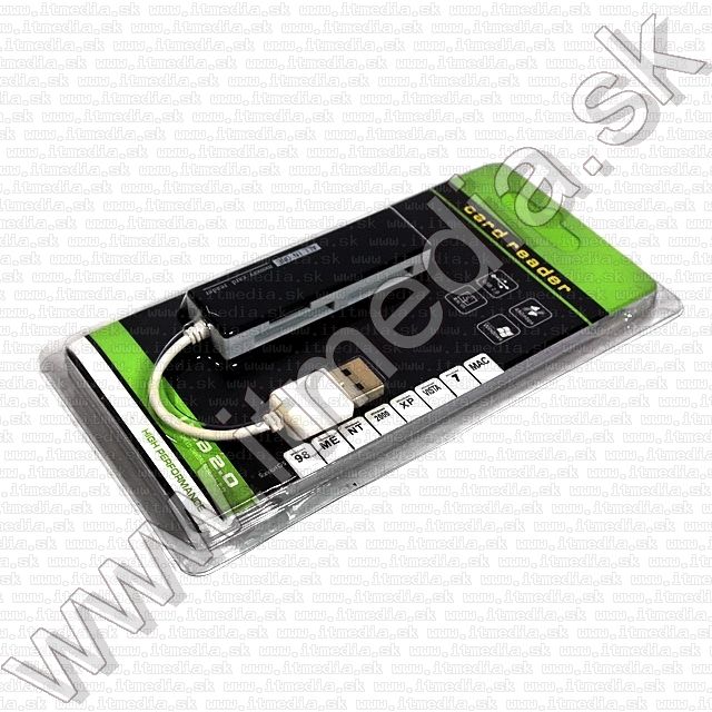 Image of Mini Memory Card Reader SDHC-MiniSD-microSD-MS-M2 *B79* black (IT8507)